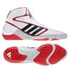 Adidas Mat Wizard IV Wrestling Shoes, color: White/Black/Red